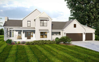 Farmhouse House Plan #1958-00013 Elevation Photo