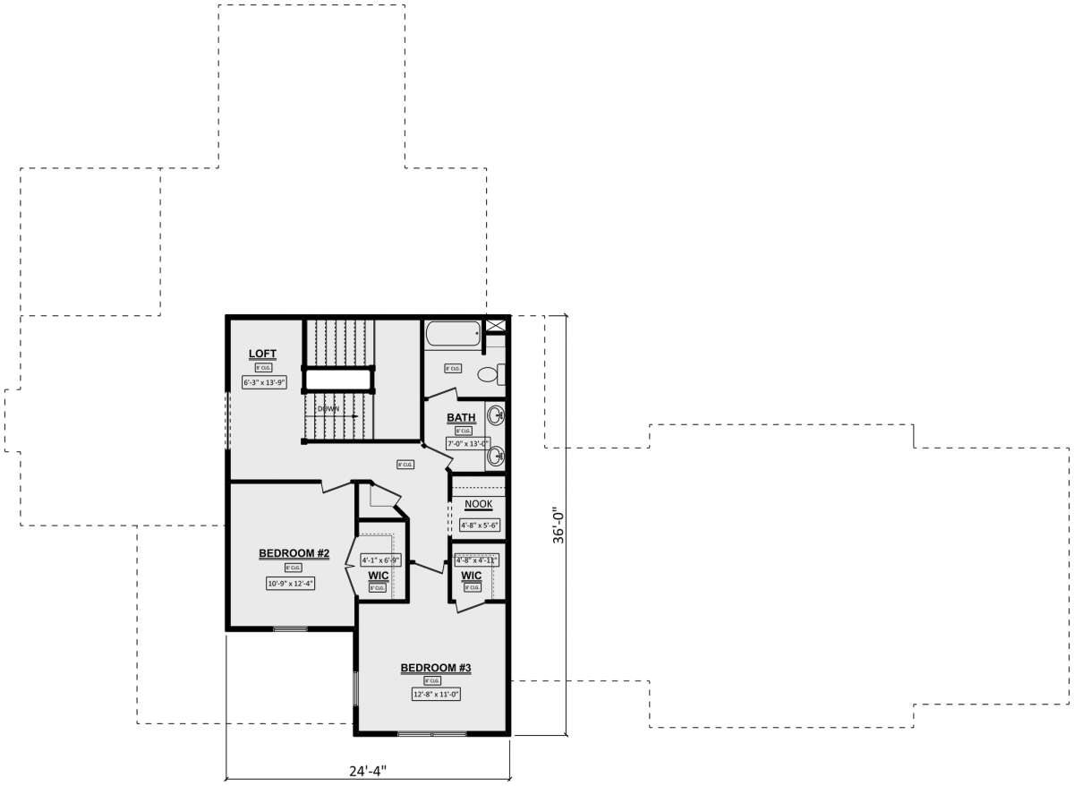 Second Floor for House Plan #1958-00013