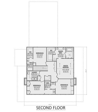 Second Floor for House Plan #1958-00014