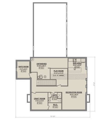 Basement for House Plan #1958-00014
