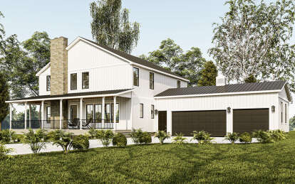 Farmhouse House Plan #1958-00015 Elevation Photo