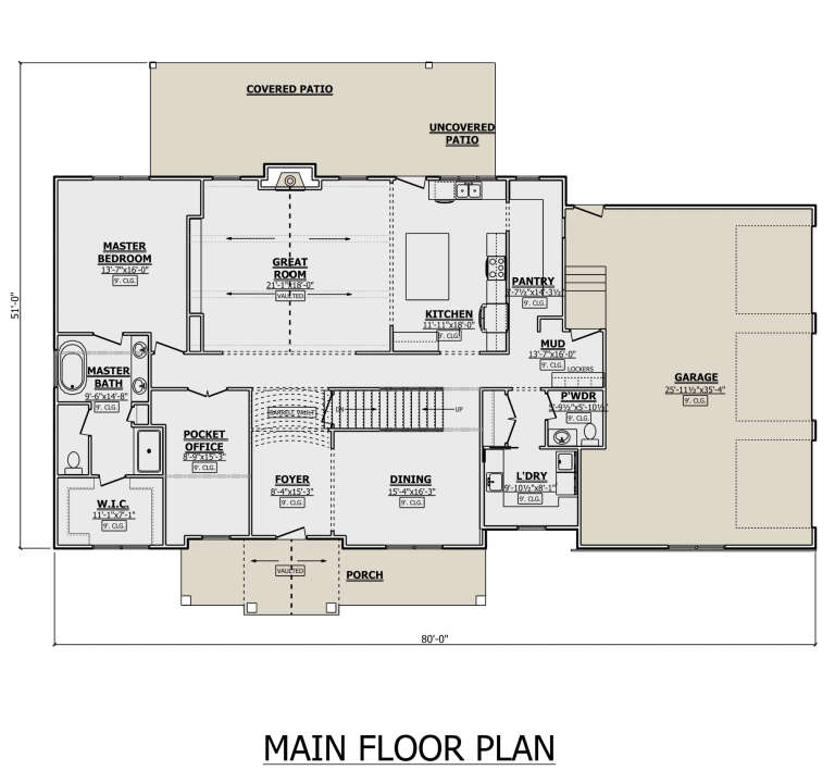 House Plan House Plan #29673 Drawing 1