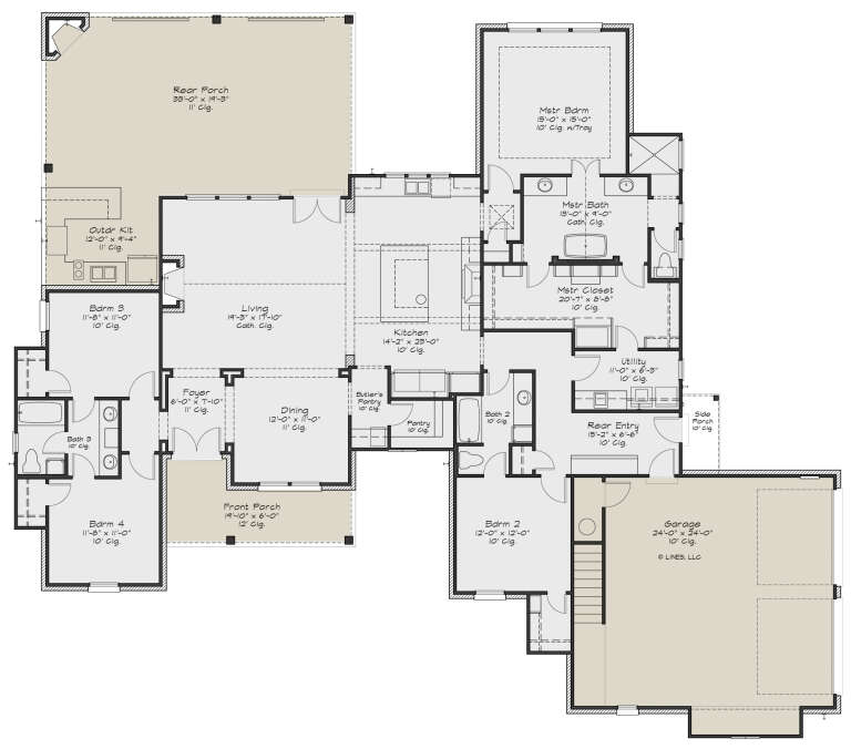House Plan House Plan #29674 Drawing 1