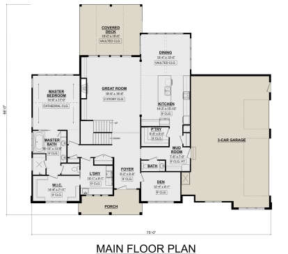 Main Floor  for House Plan #1958-00017