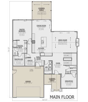 Main Floor  for House Plan #1958-00019