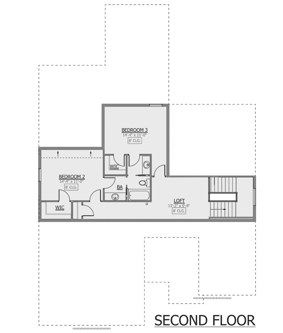 Second Floor for House Plan #1958-00019