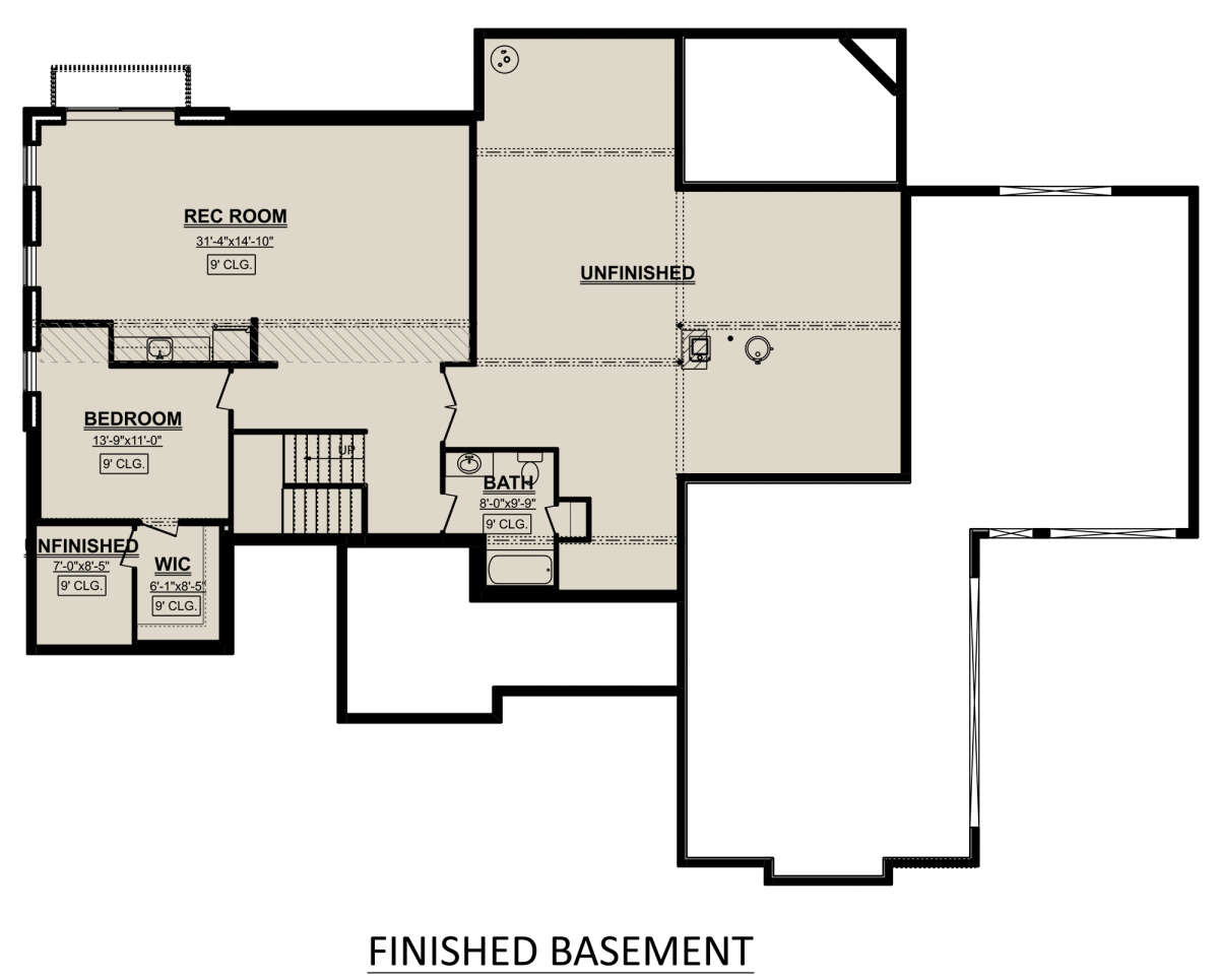 Basement for House Plan #1958-00021