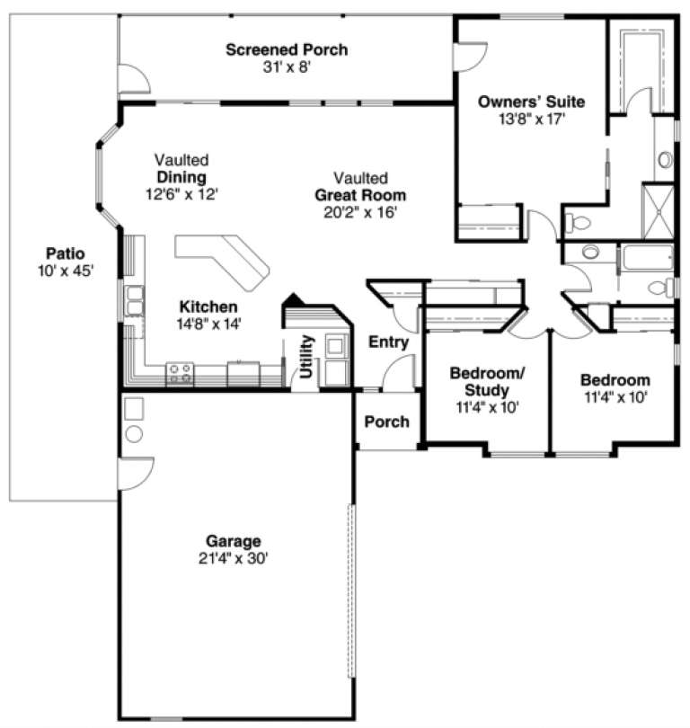 House Plan House Plan #2968 Drawing 1