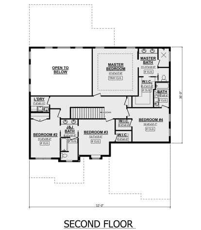 Second Floor for House Plan #1958-00022