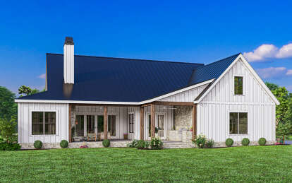 Modern Farmhouse House Plan #009-00371 Elevation Photo