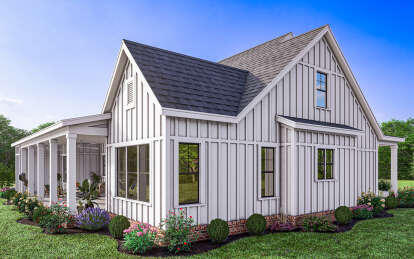Modern Farmhouse House Plan #009-00372 Elevation Photo