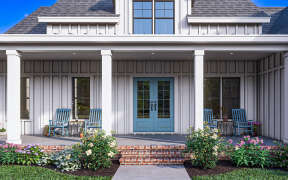 Modern Farmhouse House Plan #009-00372 Elevation Photo