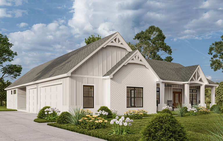 Modern Farmhouse House Plan #1958-00025 Elevation Photo