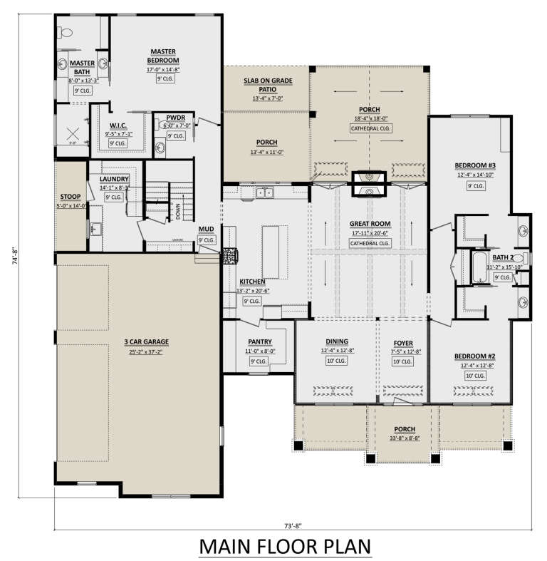 House Plan House Plan #29687 Drawing 1