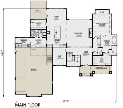 Main Floor  for House Plan #1958-00027