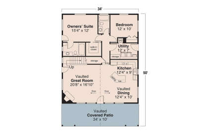 Main Floor  for House Plan #035-01068