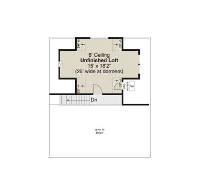 Loft for House Plan #035-01068