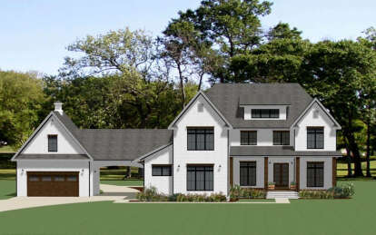 Modern Farmhouse House Plan #6849-00154 Elevation Photo