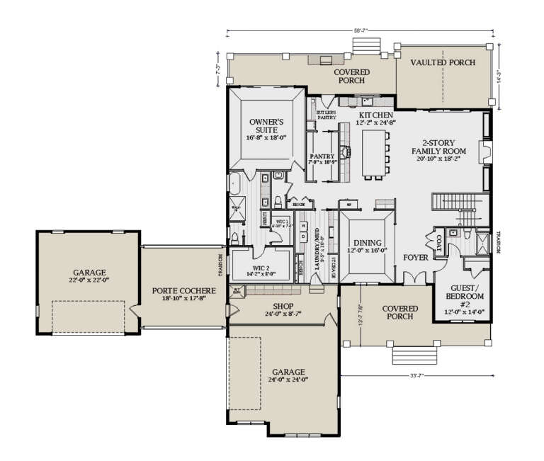 House Plan House Plan #29694 Drawing 1