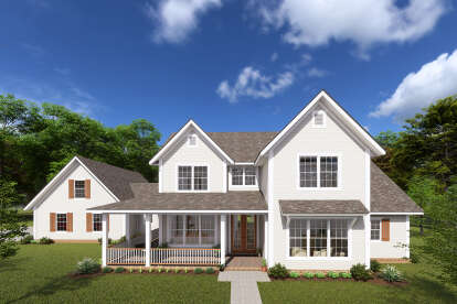 Farmhouse House Plan #4848-00388 Elevation Photo