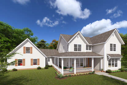 Farmhouse House Plan #4848-00388 Elevation Photo