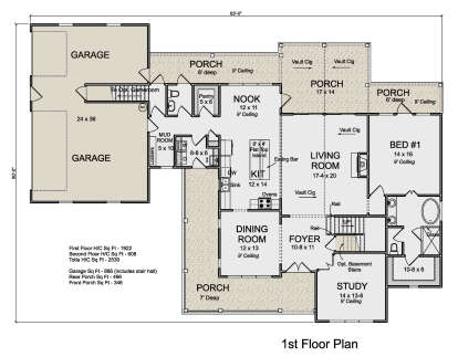 House Plan House Plan #29698 Drawing 1