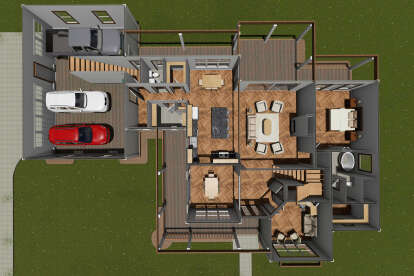 House Plan House Plan #29698 Drawing 3