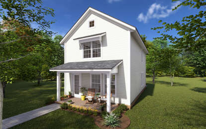 House Plan House Plan #29699 Angled Front Elevation