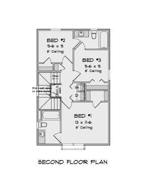 Second Floor for House Plan #4848-00389