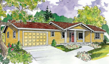 3 Bed, 2 Bath, 2151 Square Foot House Plan - #035-00392