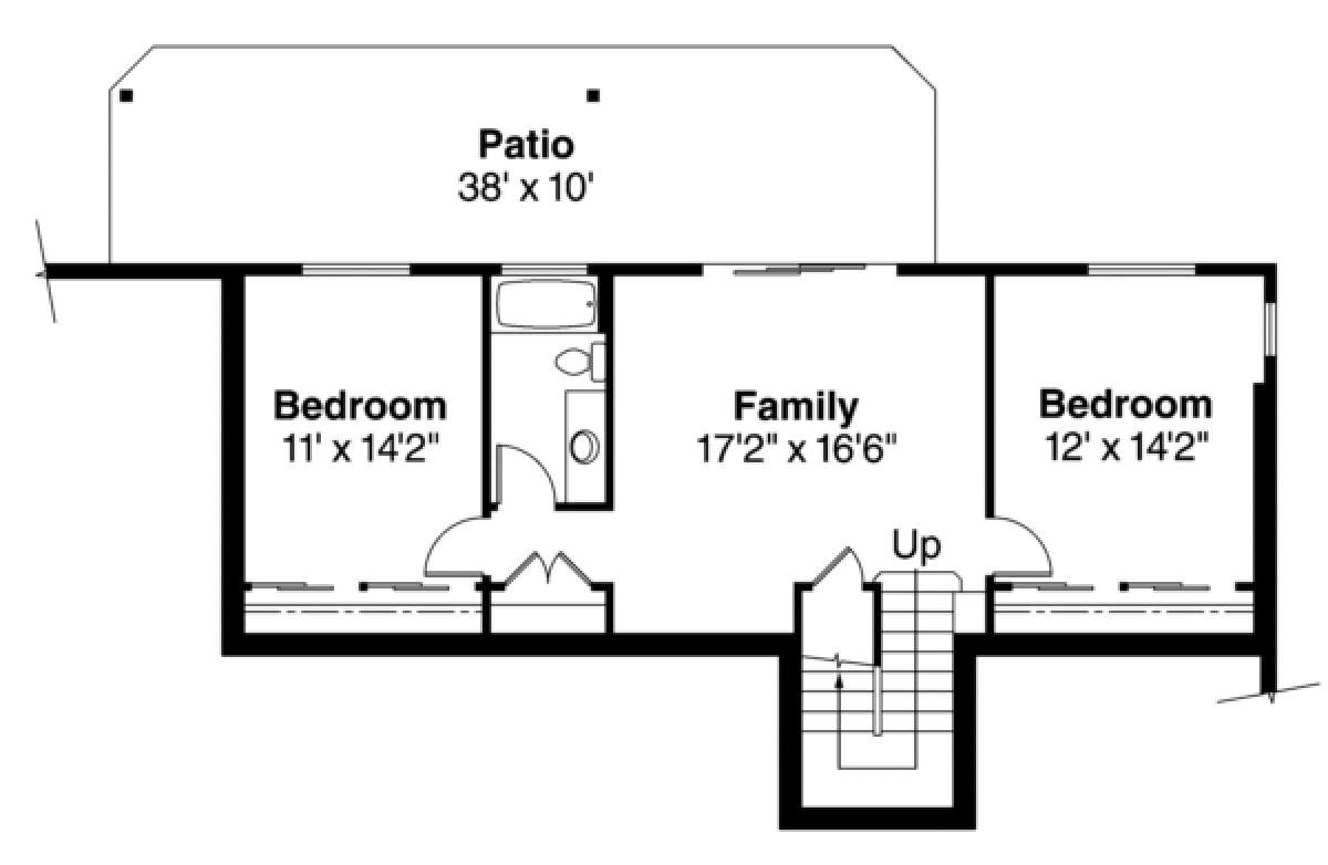 Floorplan 1 for House Plan #035-00392