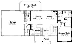 Floorplan 2 for House Plan #035-00392
