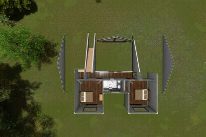 Overhead Second Floor for House Plan #4848-00390