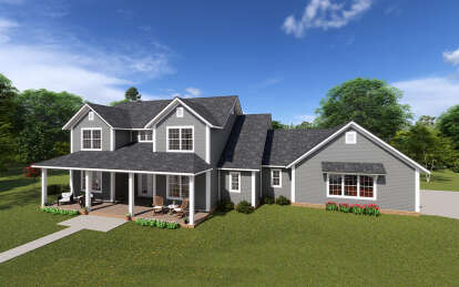 Farmhouse House Plan #4848-00391 Elevation Photo