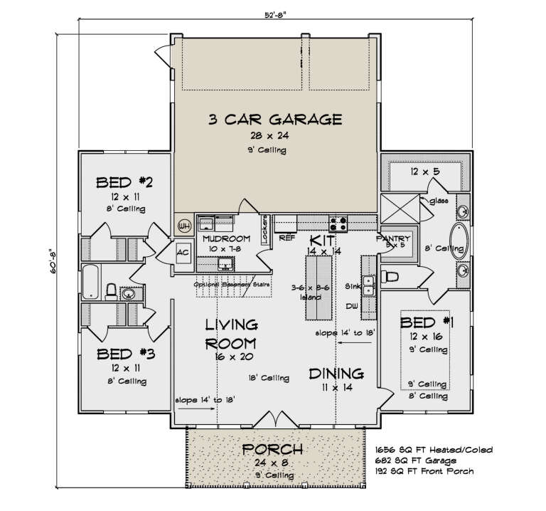 House Plan House Plan #29702 Drawing 1