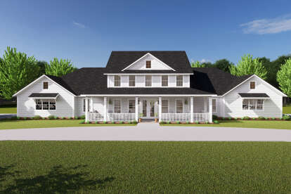 Farmhouse House Plan #4848-00393 Elevation Photo