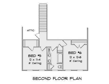 Second Floor for House Plan #4848-00393