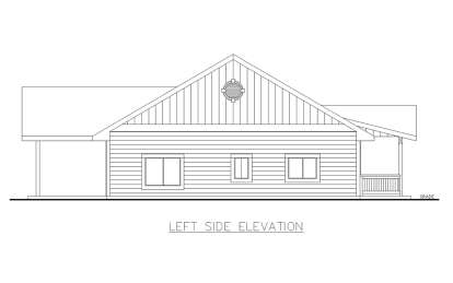 Country House Plan #039-00743 Elevation Photo