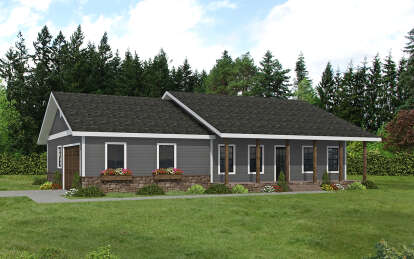 Ranch House Plan #039-00744 Elevation Photo