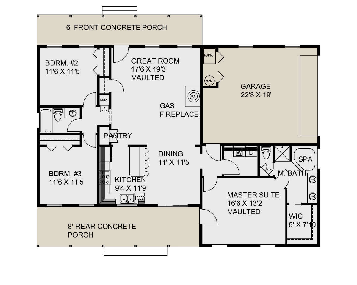 Main Floor  for House Plan #039-00744