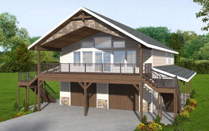 Mountain House Plan #039-00745 Elevation Photo