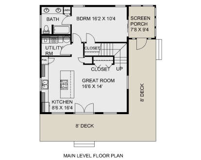 Main Floor  for House Plan #039-00746