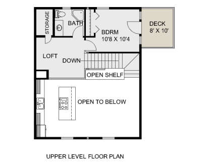 Second Floor for House Plan #039-00746