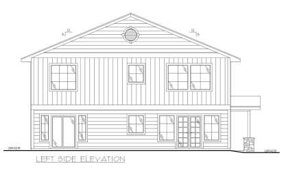 Barn House Plan #039-00750 Elevation Photo