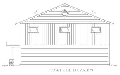 Barn House Plan #039-00750 Elevation Photo