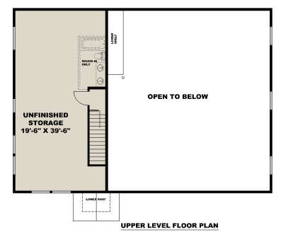 Second Floor for House Plan #039-00750