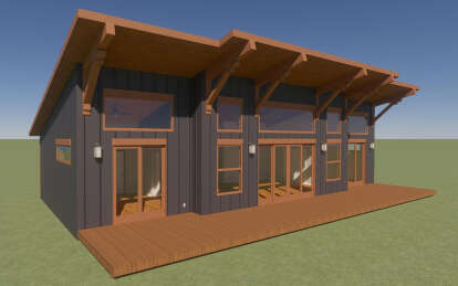 Modern House Plan #1462-00066 Elevation Photo