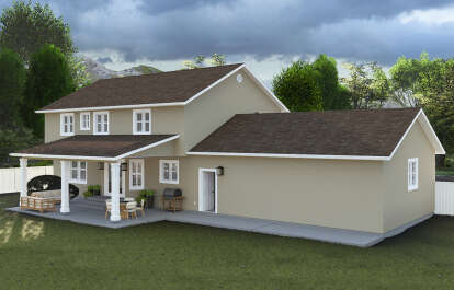 Traditional House Plan #2802-00242 Elevation Photo