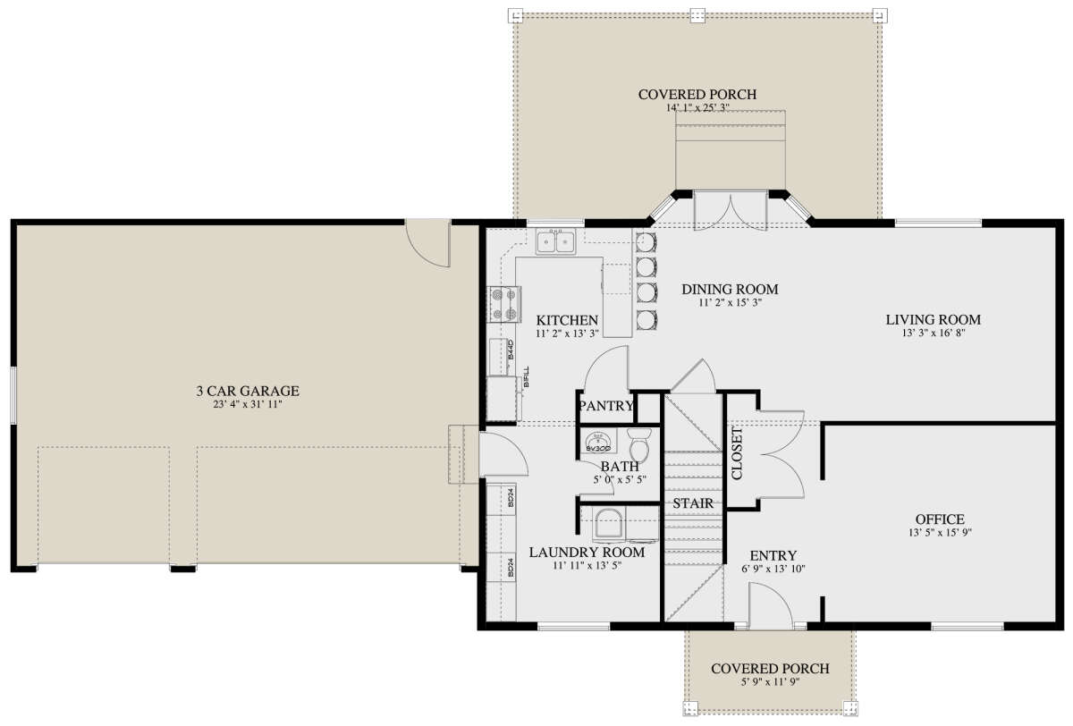 Main Floor  for House Plan #2802-00242