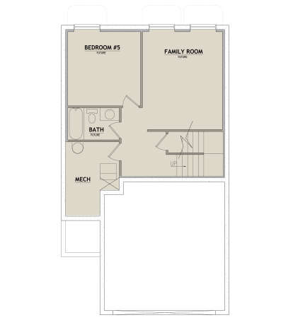 Basement for House Plan #8768-00132